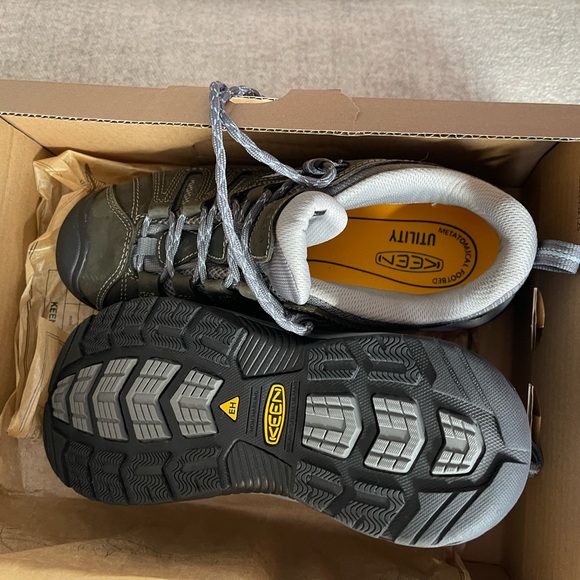 Keen Shoes - Keen Flint II soft toe work boots steel gray/paloma women’s 9 M NWB